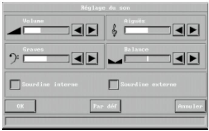 DAVIS CINEVISION - Réglage du son - 2