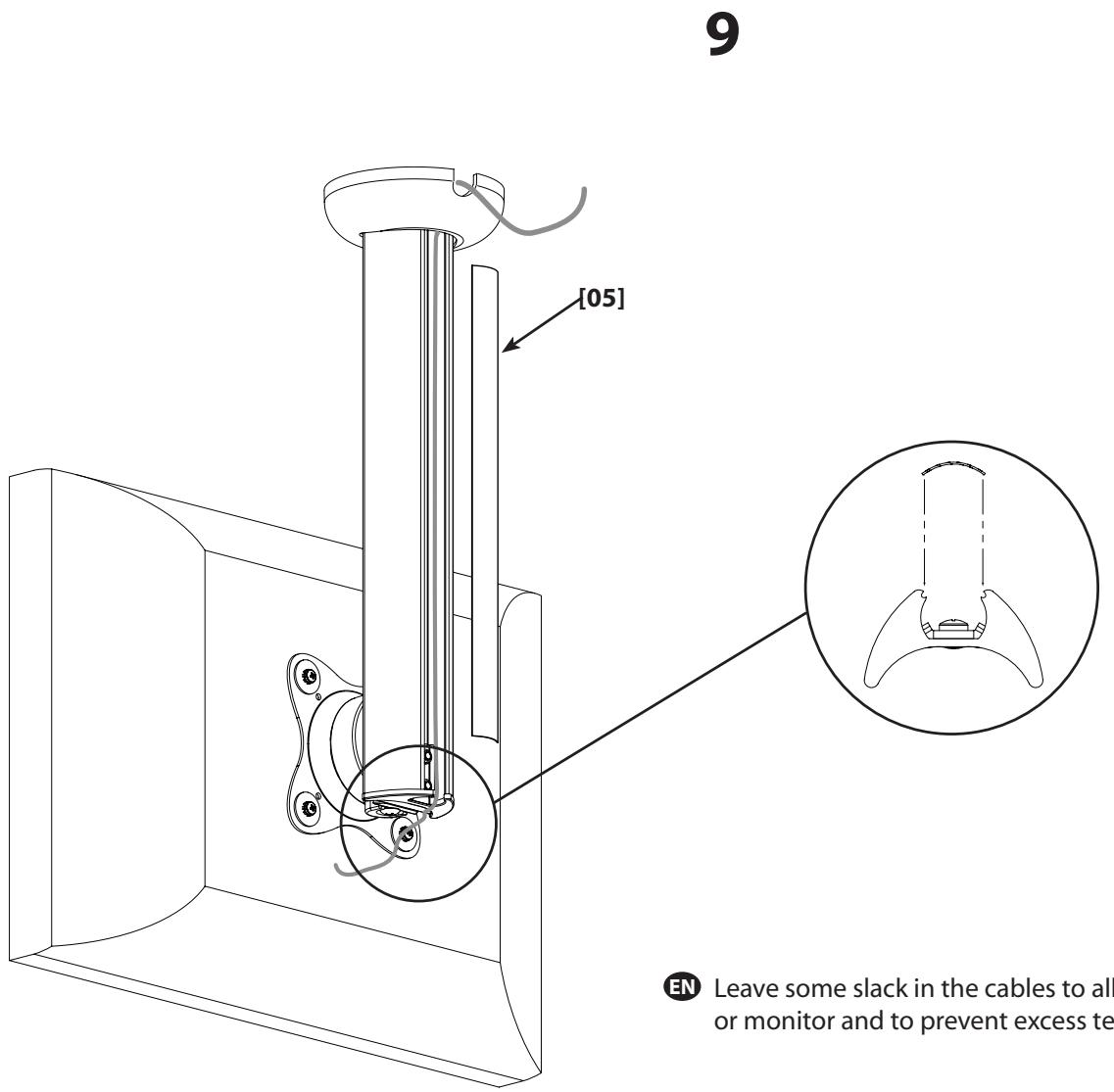 SANUS VISIONMOUNT LCD CEILING MOUNT-MC1A - 6-2 - 7