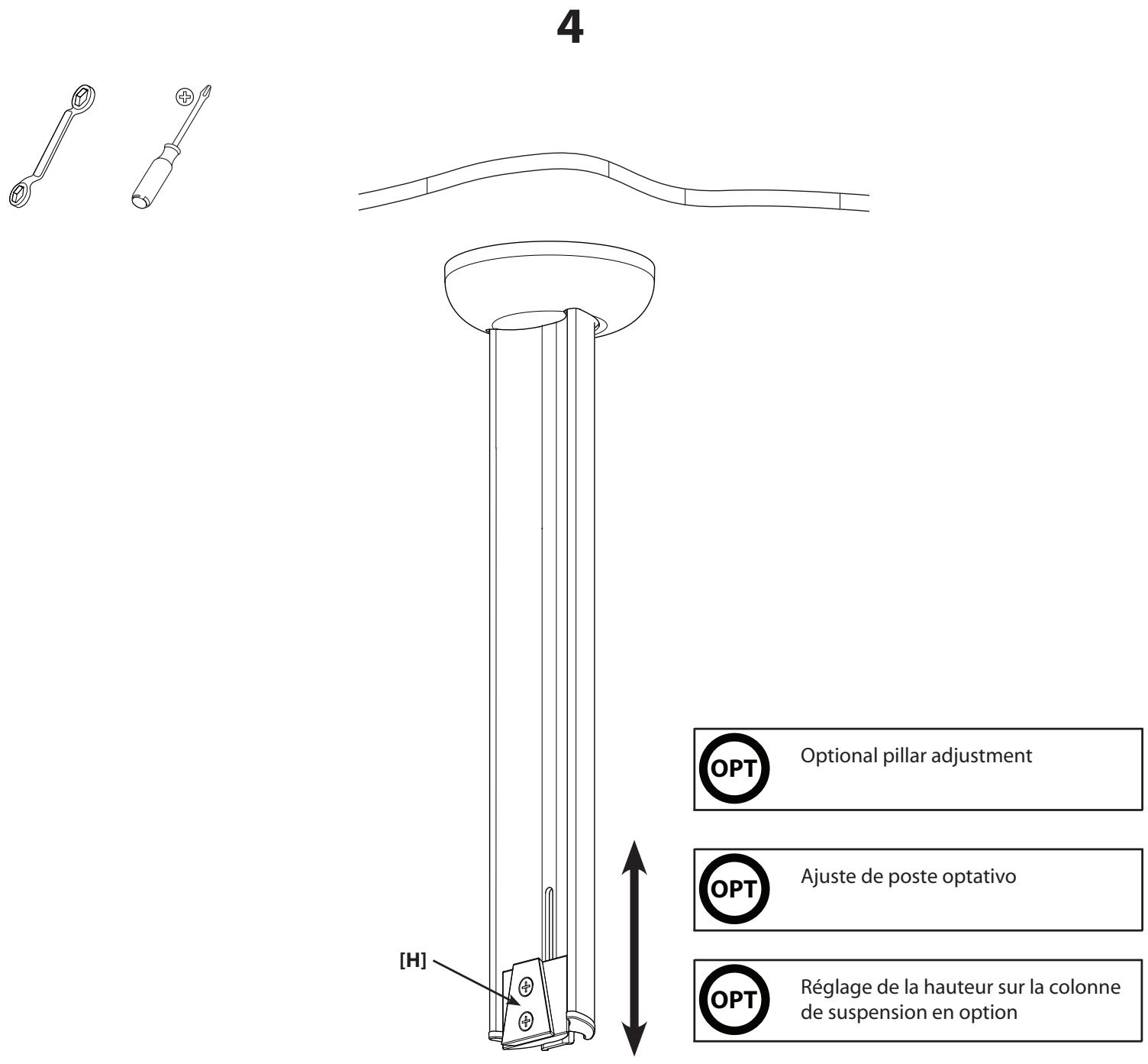 SANUS VISIONMOUNT LCD CEILING MOUNT-MC1A - 10