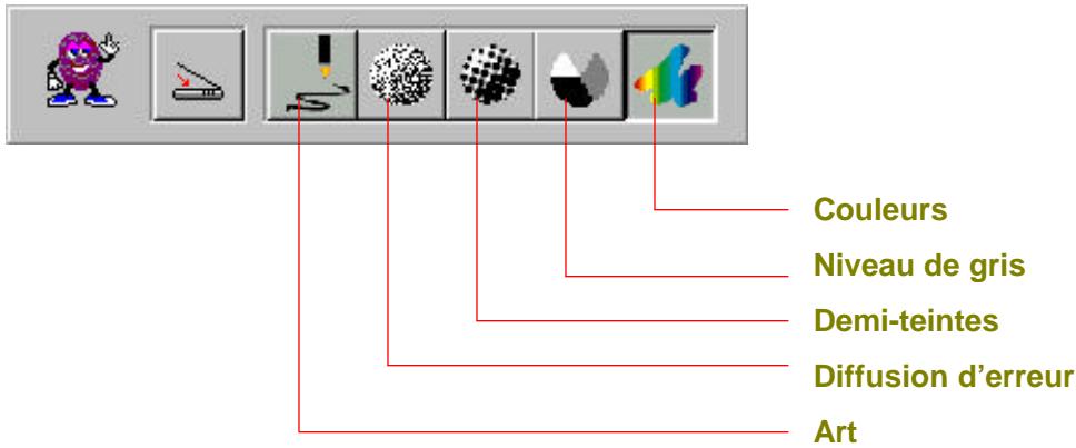 AVISION 1200P - Selectionner un type d'images - 1