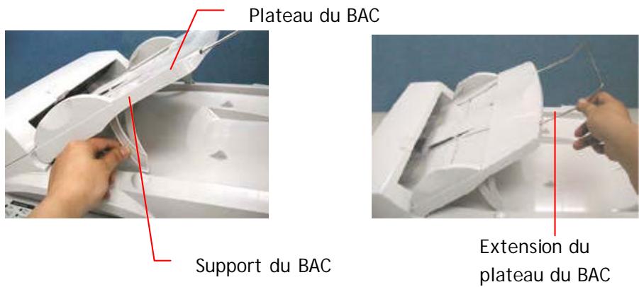 AVISION NETDELIVER @V5000 - Installer le BAC (bac d'alimentation automatique) (facultatif) - 2