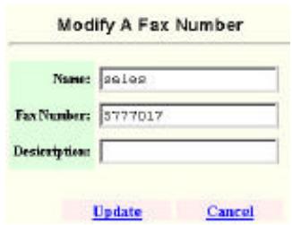AVISION NETDELIVER @V5000 - AJOUTER DES NUMEROS DE TELECOPIE - 6