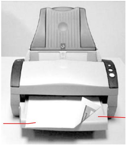 AVISION A20C2 - Placer Notre Document Sur le Bac d'Alimentation de Papier Avant - 1