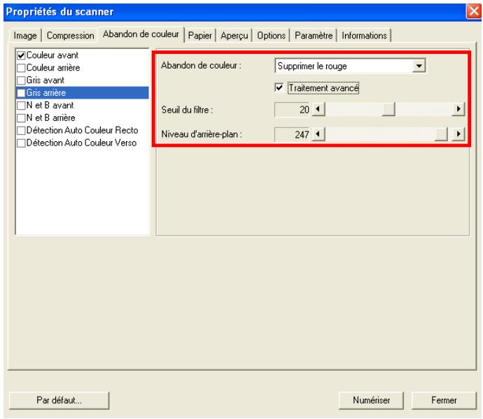 AVISION A20C2 - Sélection de l'Abandon de couleur - 1