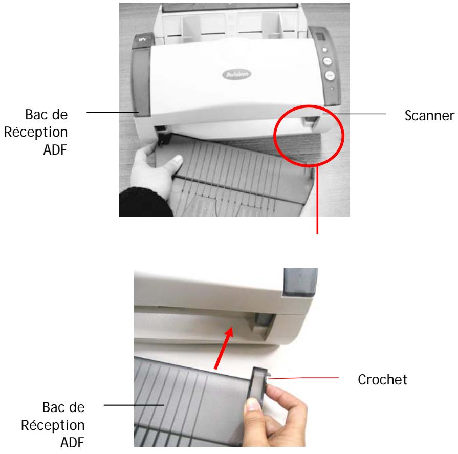 AVISION A20C2 - Installer le Bac de Réception ADF - 1