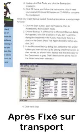 AVISION A20C2 - Exemple : Redéfinissez votre zone de numérisation (décalage x : 2,25 pouces : décalage y : 1,13 pouces) - 3