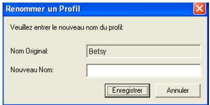 AVISION A20C2 - Pour renommer un profil, - 1