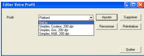 AVISION A20C2 - Pour effacer un profil, - 1