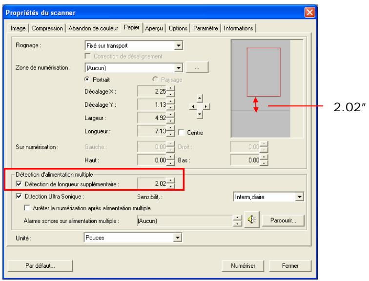 AVISION AV122B - Détection de longueur supplémentaire - 1