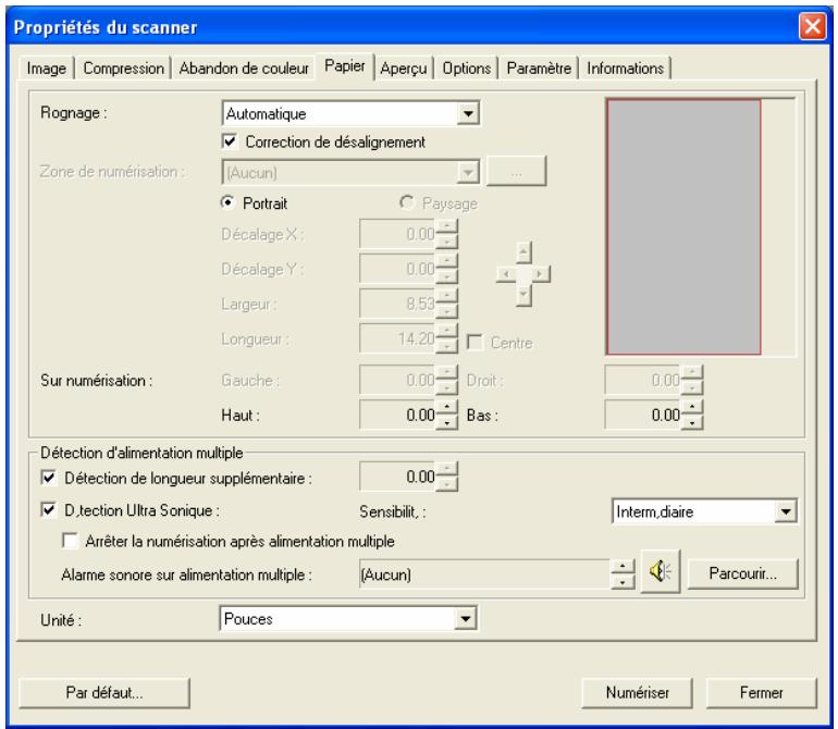 AVISION AV122B - L'onglet papier - 1