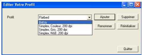 AVISION AV122B - Pour effacer un profil, - 1