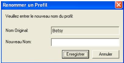 AVISION AV610C2 - Pour renommer un profil, - 1