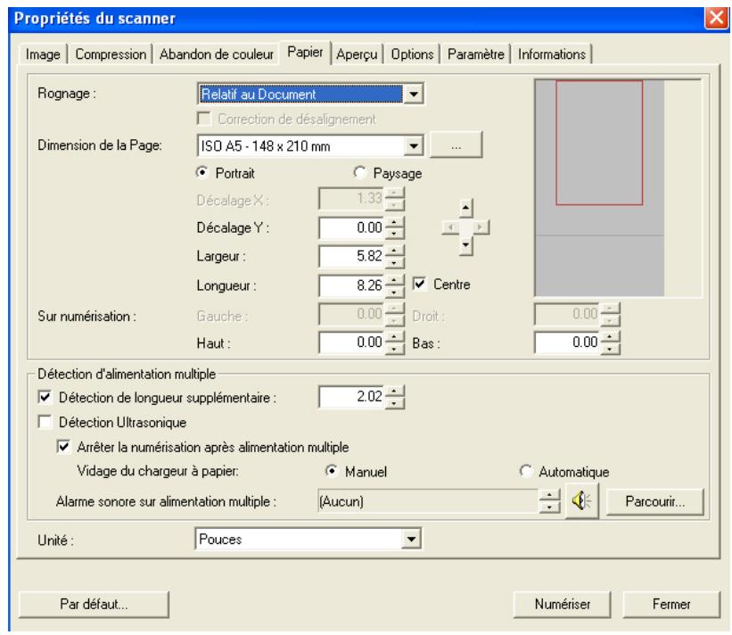 AVISION AV610C2 - L'onglet papier - 1
