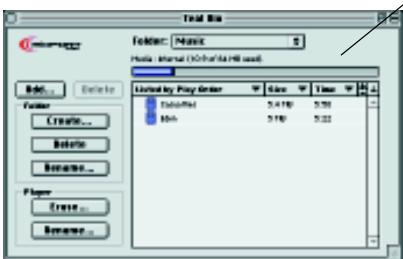 RIO 500 - Vue d'ensemble du logiciel RioPort SoundJam - 2