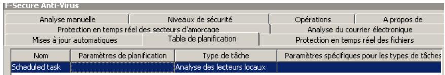 F-SECURE CLIENT SECURITY 7.00 - Configuration d'une analyse planifiée - 1