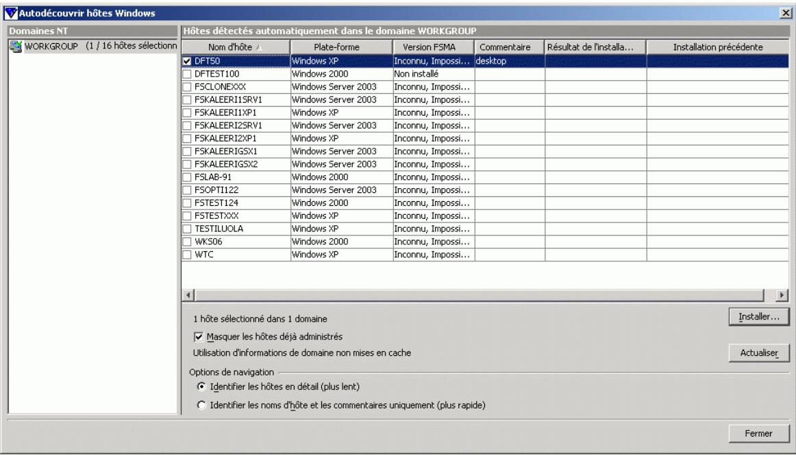 F-SECURE CLIENT SECURITY 7.00 - Autodécouvrir hôtes Windows - 1