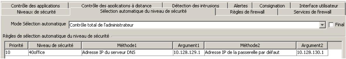 F-SECURE CLIENT SECURITY 7.00 - Configuration de la sélection automatique du niveau de sécurité - 1