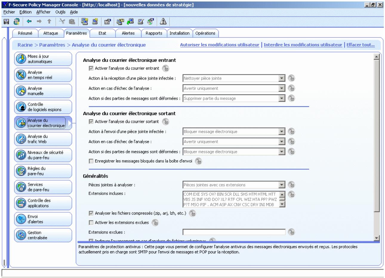 F-SECURE CLIENT SECURITY 7.00 - Analyse du courrier électronique - 1