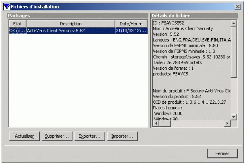 F-SECURE CLIENT SECURITY 7.00 - Utilisation du package JAR d'installation distante personnelisé - 1