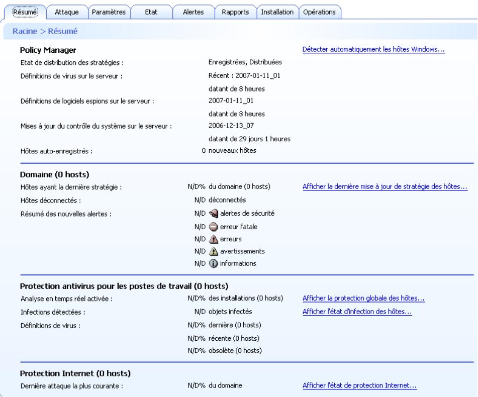 F-SECURE CLIENT SECURITY 7.00 - Onglet Résumé - 1