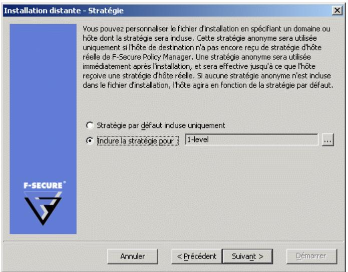 F-SECURE CLIENT SECURITY 7.00 - Installation distante après sélection de l'hôte de destination - 1