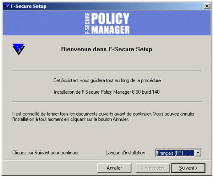 F-SECURE CLIENT SECURITY 8.00 - Etape 2. - 1