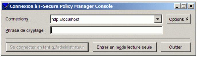 F-SECURE CLIENT SECURITY 8.00 - Ouverture de session - 1