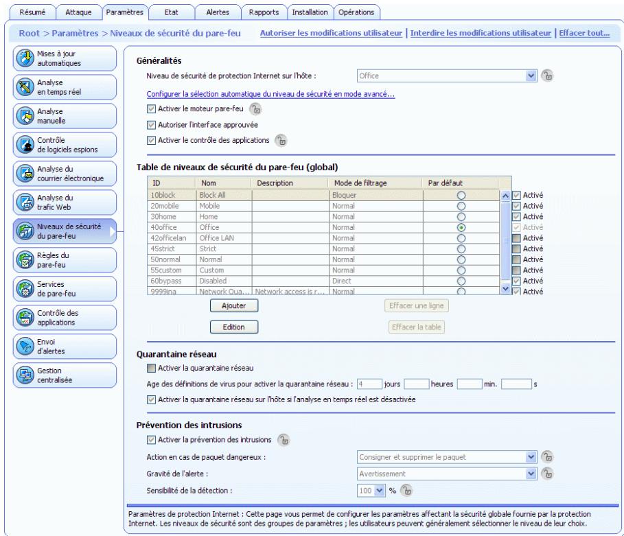 F-SECURE CLIENT SECURITY 8.00 - Niveau de sécurité du pare-feu - 1