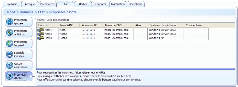 F-SECURE CLIENT SECURITY 8.00 - Propriétés d'hôte - 1