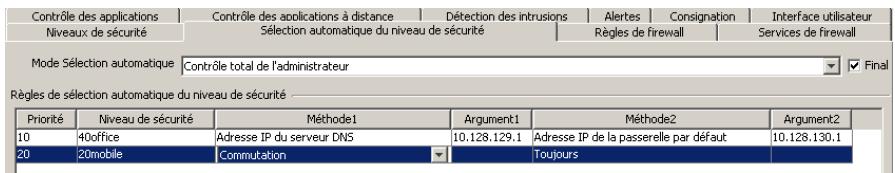 F-SECURE CLIENT SECURITY 8.00 - Configuration de la sélection automatique du niveau de sécurité - 1