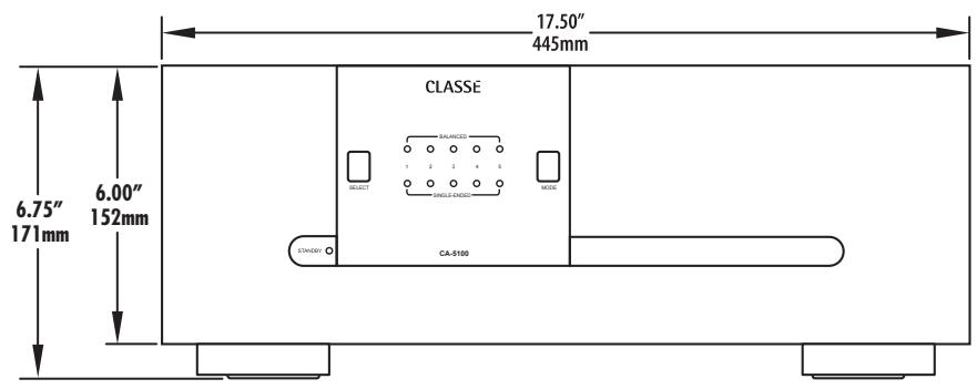 CLASSE AUDIO CA-5100 - Dimensions - 1