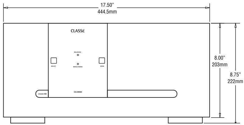 CLASSE AUDIO CA-M400 - Dimensions - 1