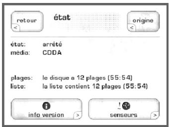 CLASSE AUDIO CDT-300 - Le Système des Menu - 5