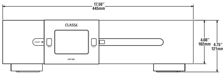 CLASSE AUDIO CDT-300 - RISQUE D'ÉLECTROCUTION NE PAS OUVRIR - 2