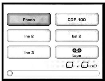 CLASSE AUDIO CP-500 - operational menu - 1