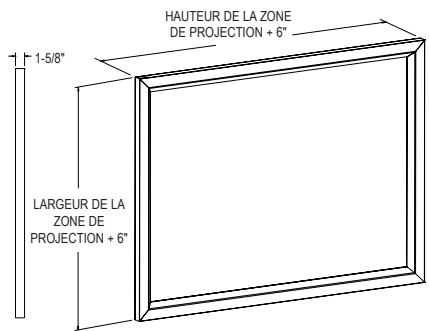 DA-LITE CINEMA CONTOUR - SPECIFICATIONS SUGGÉRÉES : - 1