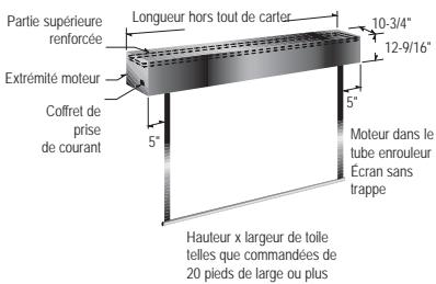 DA-LITE PROFESSIONAL ELECTROL - POUR UNE INSTALLATION EXPOSEE - 5