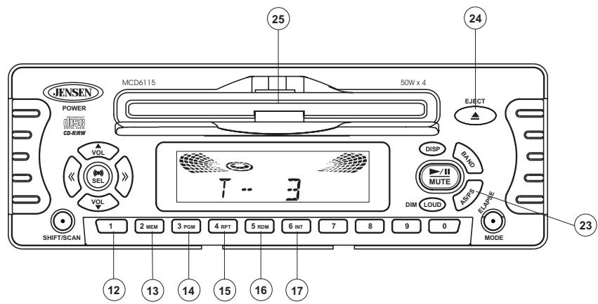 JENSEN VOYAGER MCD6115 - Répétition d'une plage - 1