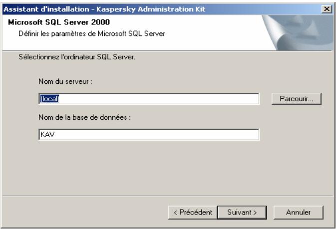 KAPERSKY ADMINISTRATION KIT 5.0 - Installation du serveur d'administration et de la console d'administration - 11