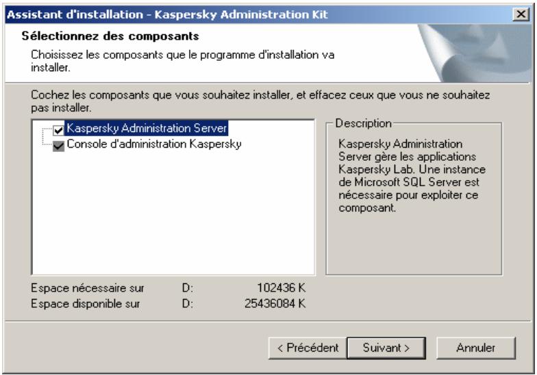 KAPERSKY ADMINISTRATION KIT 5.0 - Installation du serveur d'administration et de la console d'administration - 2