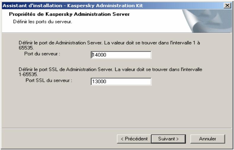 KAPERSKY ADMINISTRATION KIT 5.0 - Installation du serveur d'administration et de la console d'administration - 15