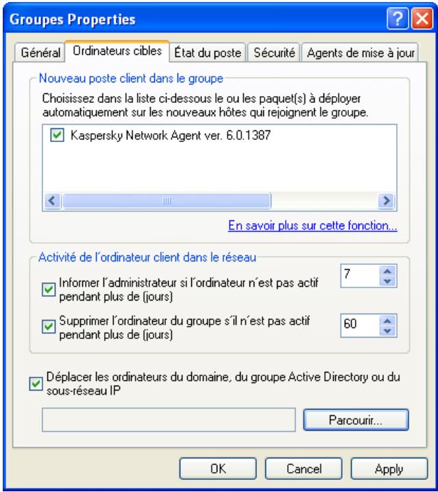 KAPERSKY ADMINISTRATION KIT 6.0 - Affichage, creation et configuration d'un réseau logique - 2