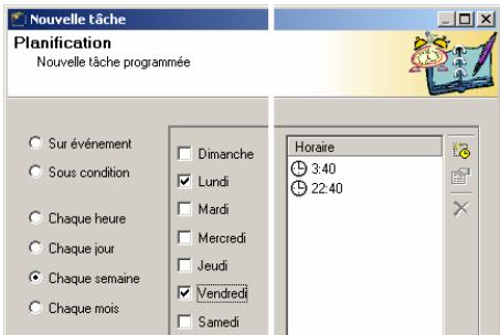 KAPERSKY ANTI-VIRUS 4.5 - Lancement hebdomadaire de la tâche - 1