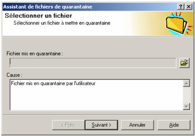 KAPERSKY ANTI-VIRUS 4.5 - Pour extraire un fichier mis en quarantine: - 6