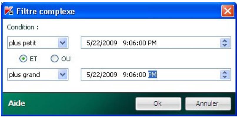 KASPERSKY LAB INTERNET SECURITY 2010 - UTILISATION DU FILTRAGE COMPLEXE - 1