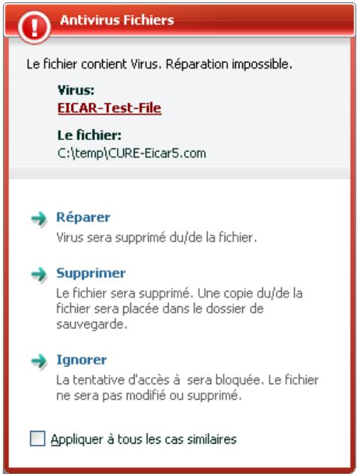 KASPERSKY LAB ANTI-VIRUS 7.0 - Verification de l'Antivirus Fichiers - 1