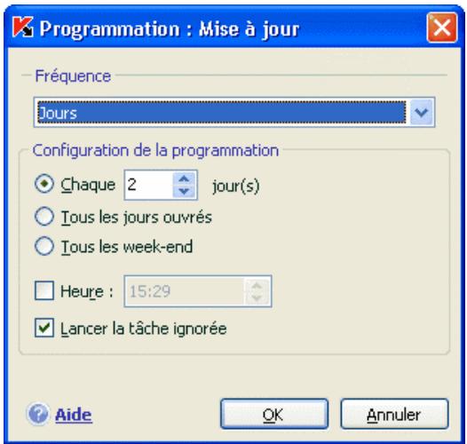 KASPERSKY LAB ANTI-VIRUS 7.0 - Programmation du lancement de tâches et envoi de notifications - 5