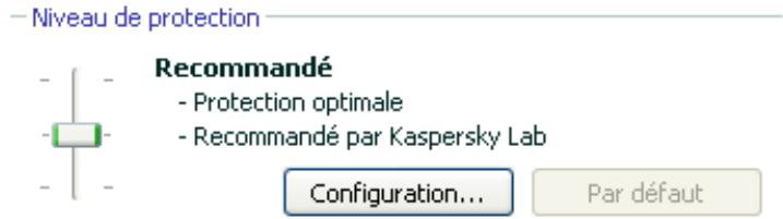 KASPERSKY LAB ANTI-VIRUS 7.0 - Sélection du niveau de sécurité Internet - 1