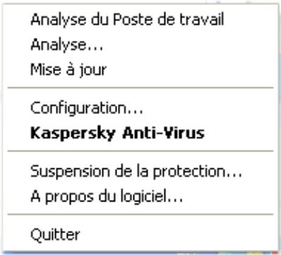 KASPERSKY LAB ANTI-VIRUS 7.0 - Menu contextuel - 1