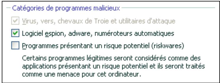 KASPERSKY LAB ANTI-VIRUS 7.0 - Types de programmes malveillants contrôlés - 4